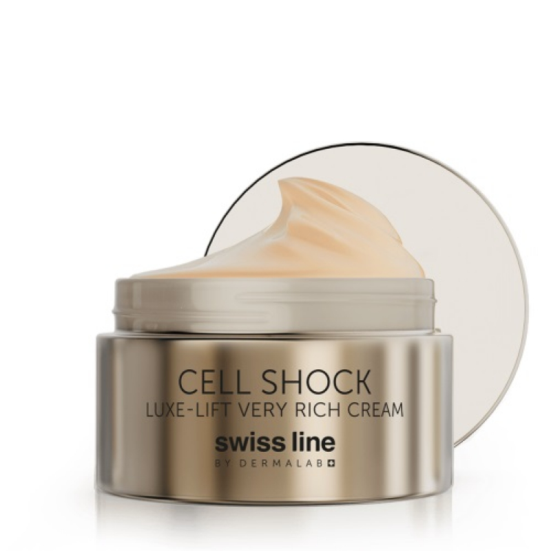 Kem chống lão hóa toàn diện dành cho da khô hoặc rất khô Swissline cell shock luxe lift very rich cream